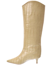 SCHUTZ | Womens | Maryana Lo Leather Boot | Beige