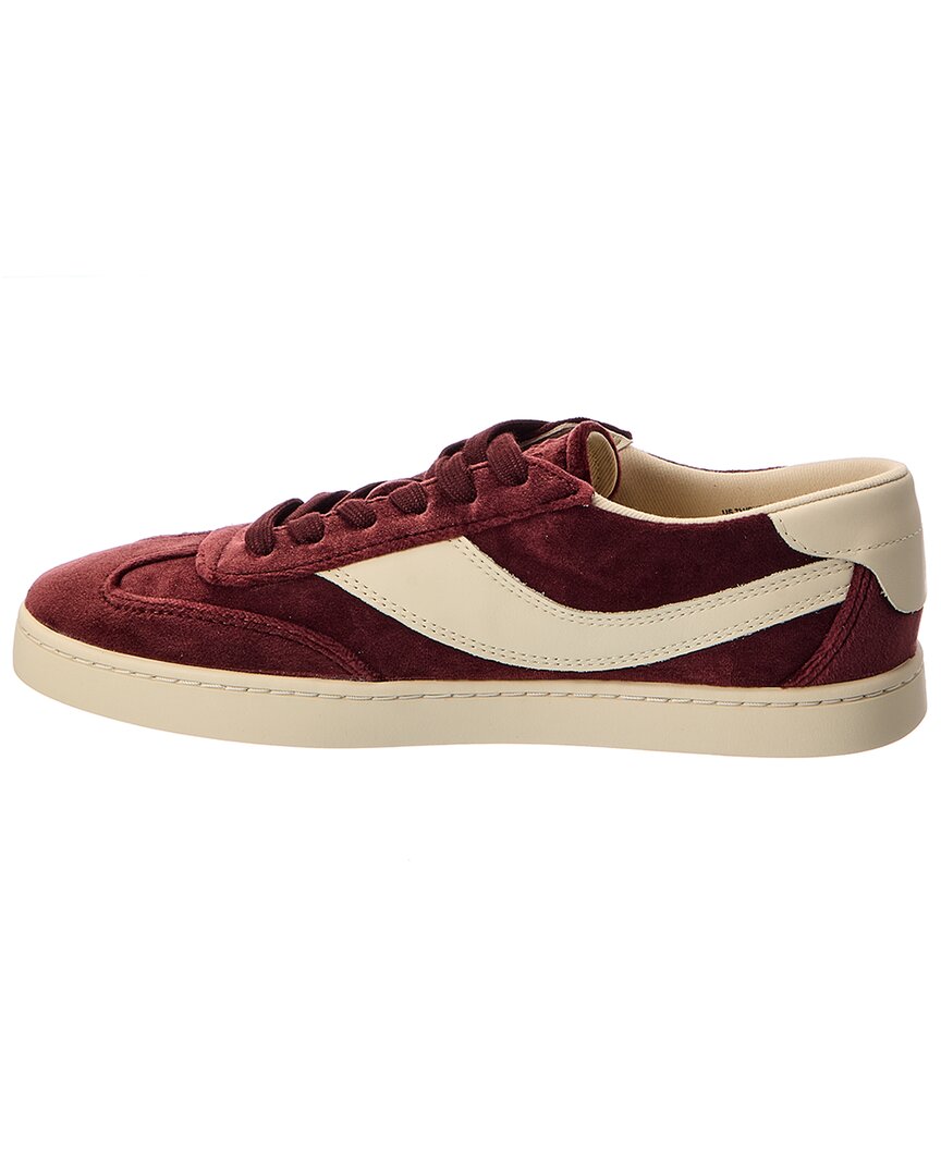 Vince | Womens | Korrin-B Velvet Sneaker | Red