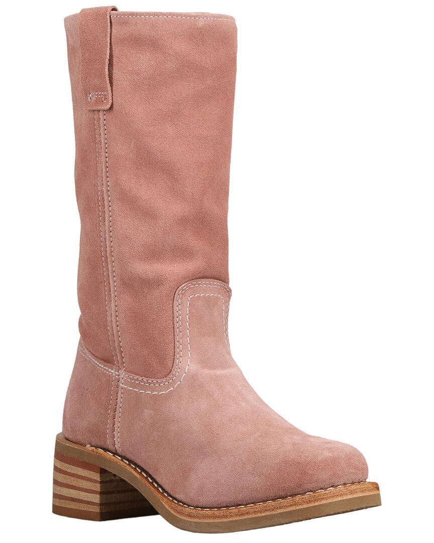 Frye | Womens | Campus 12in Suede Boot | Pink