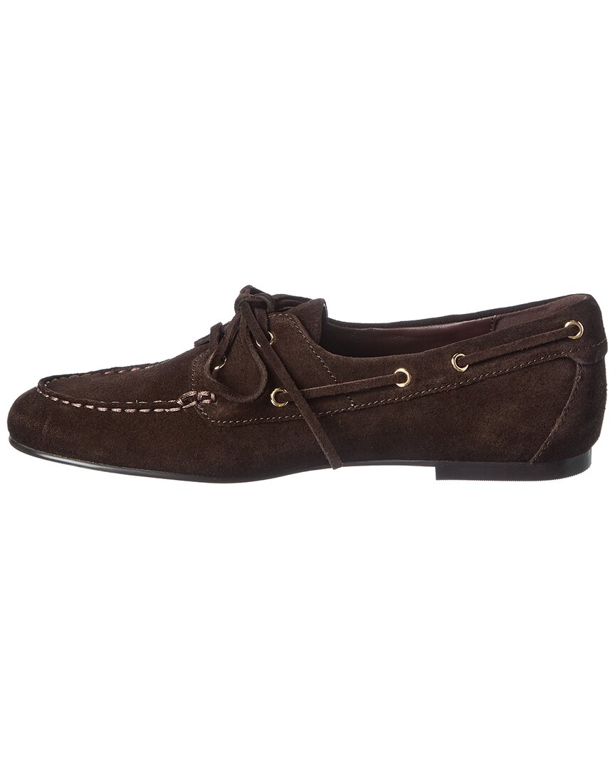 Madewell | Womens | Jamie Suede Boat Shoe | Brown