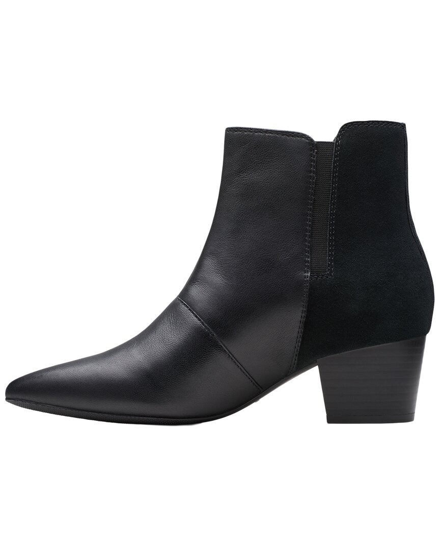Clarks | Womens | Ellanie Vibe Leather Boot | Black