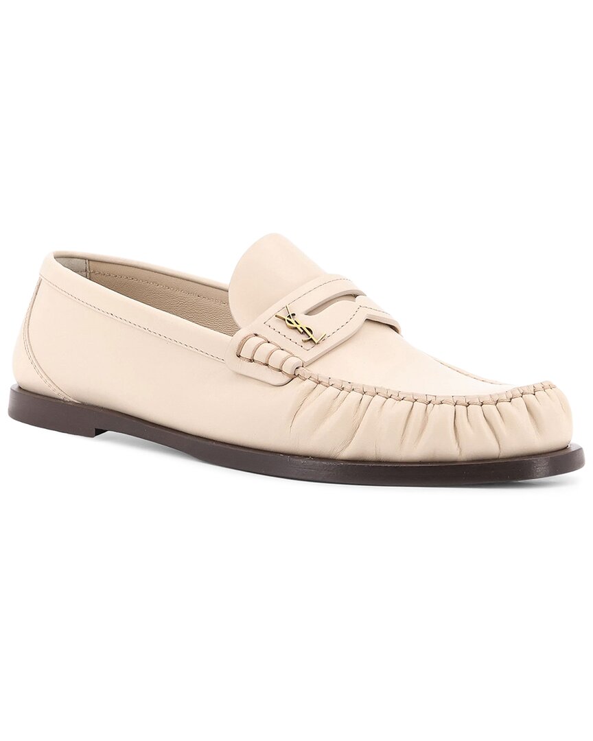 Saint Laurent | Womens | Leather Loafer | White