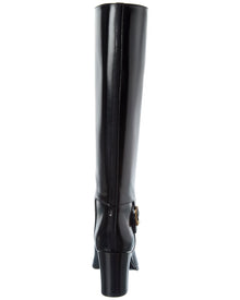 Saint Laurent | Womens | Julia 70 Leather Knee-High Boot | Black