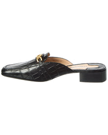 Tom Ford | Womens | Logo Leather Mule | Black