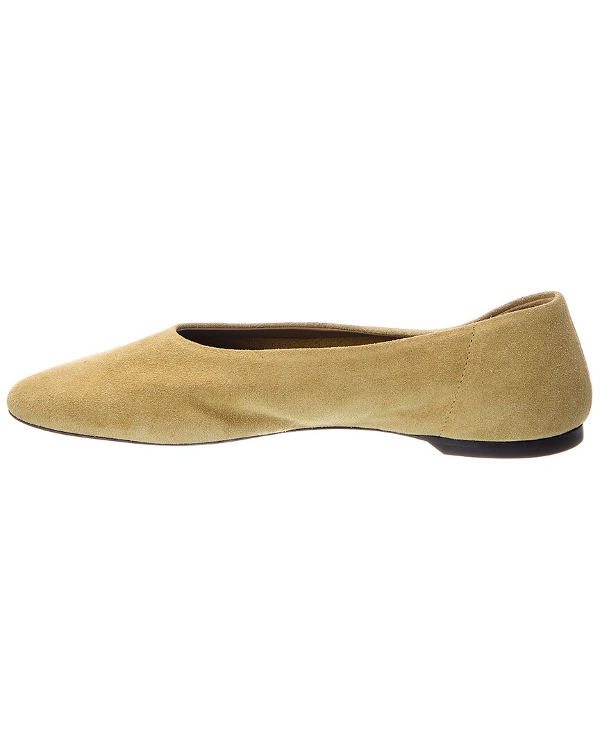 TOTEME | Womens | Suede Ballerina Flat | Beige
