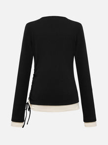 Slim-Fit Knit Base Layer Top | Black