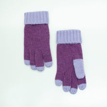Kids | Gloves In Contrast Color | Mauve/Lavander