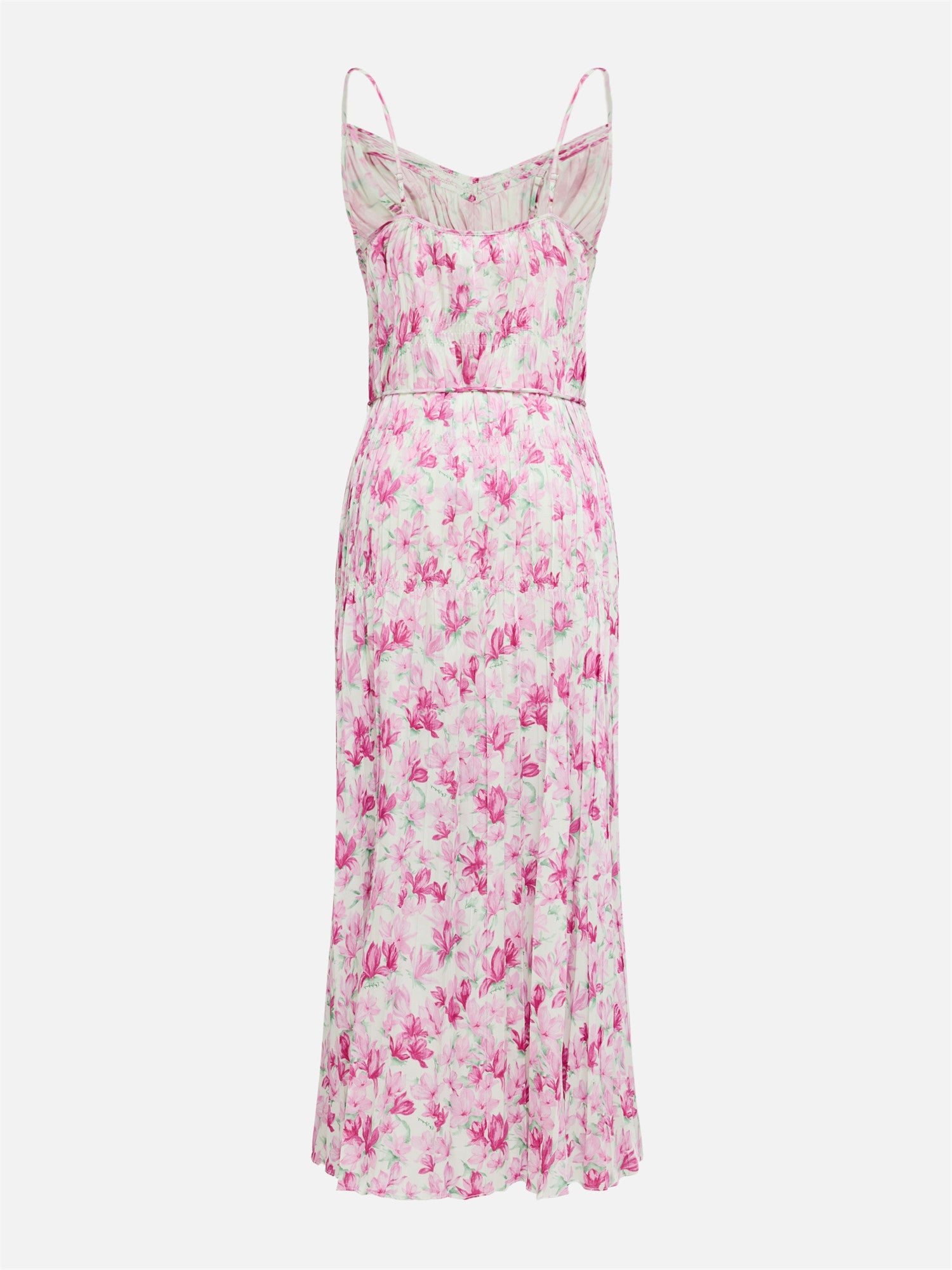 Pleated Slip Dress | Rose Red