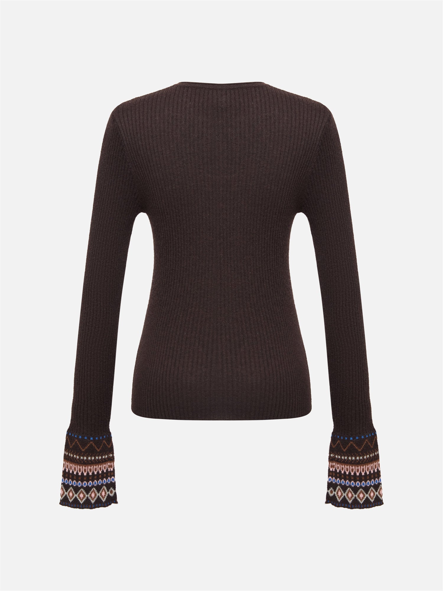 Yak Wool Ethnic Style Pullover | Brown