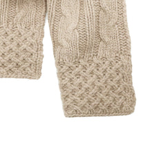 Womens | Chunky Scarf In Cable Design | Oatmeal