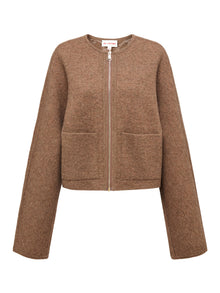 Knit Cardigan | Heather Brown