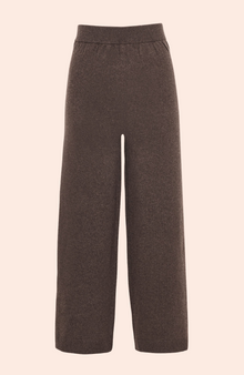 Knit Cropped Pant | Chestnut