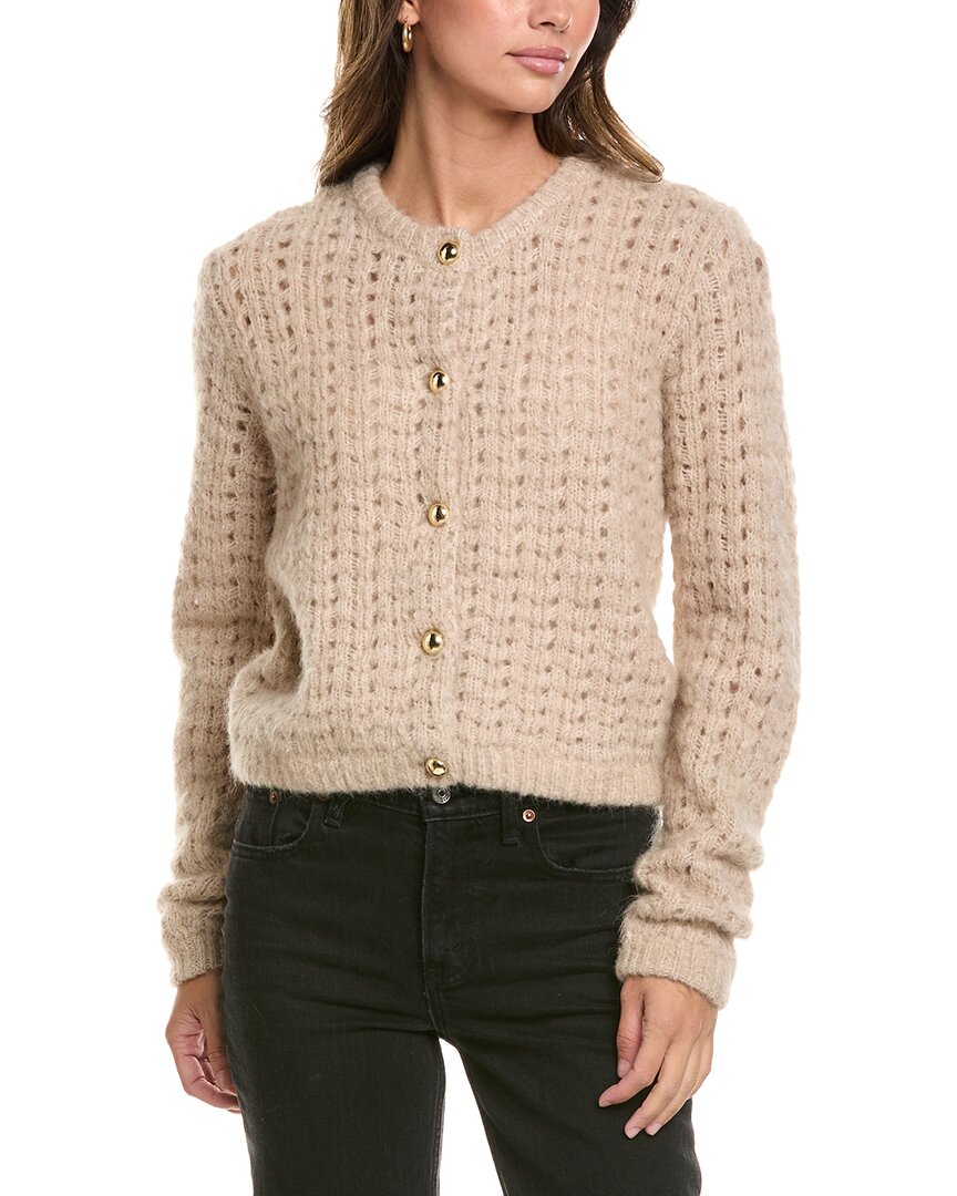 FRAME Denim | Womens | The Plush Alpaca-Blend Cardigan | Purple