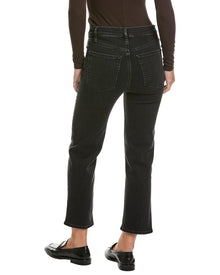 FRAME Denim | Womens | Petite Denim Meteor Pixie Le Sleek Straight Jean | Black