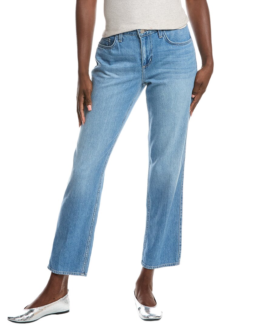 L'AGENCE | Womens | Nevia Caster Low-Rise Slouch Straight Jean | Blue
