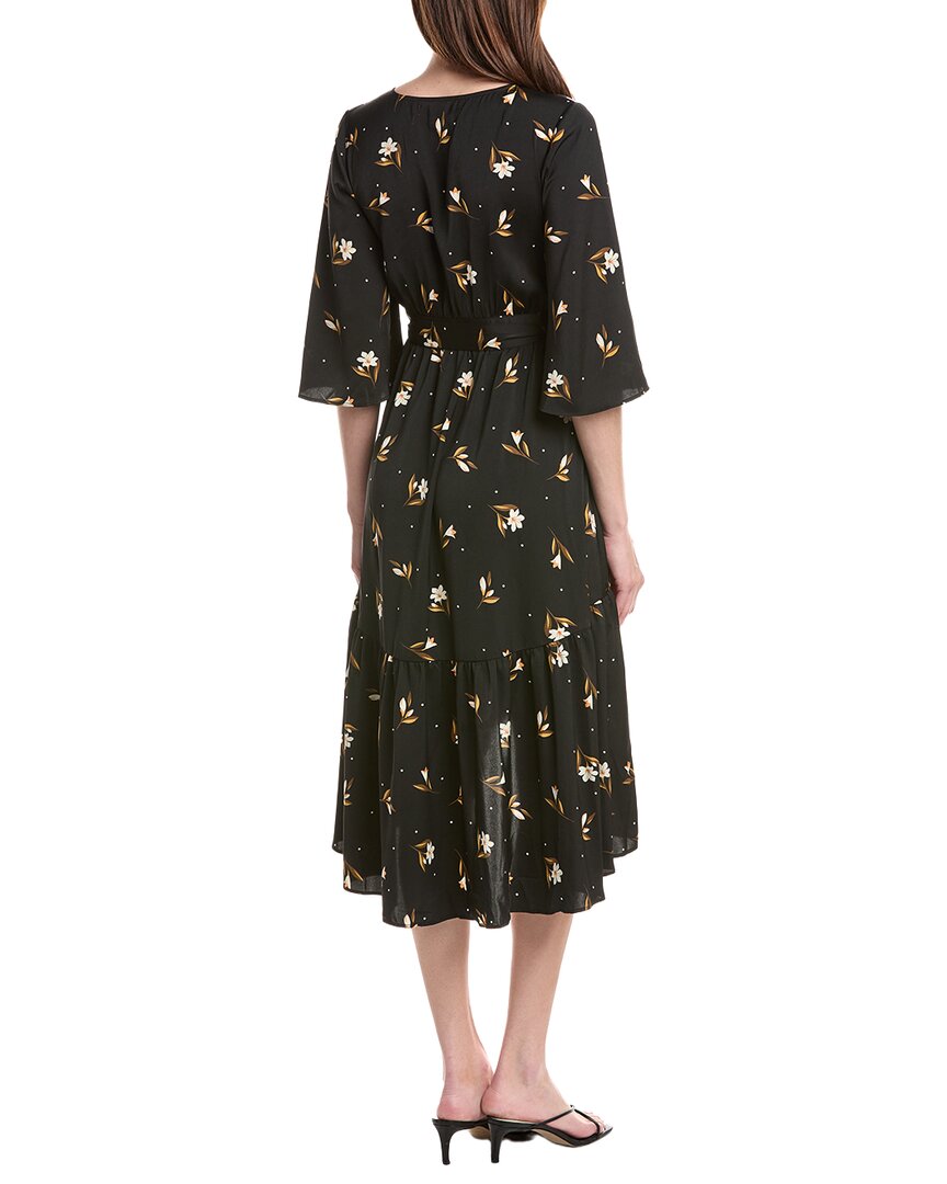 Saltwater Luxe | Womens | Printed Midi Dress | Black
