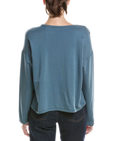 EILEEN FISHER | Womens | Cropped Boxy Top | Blue