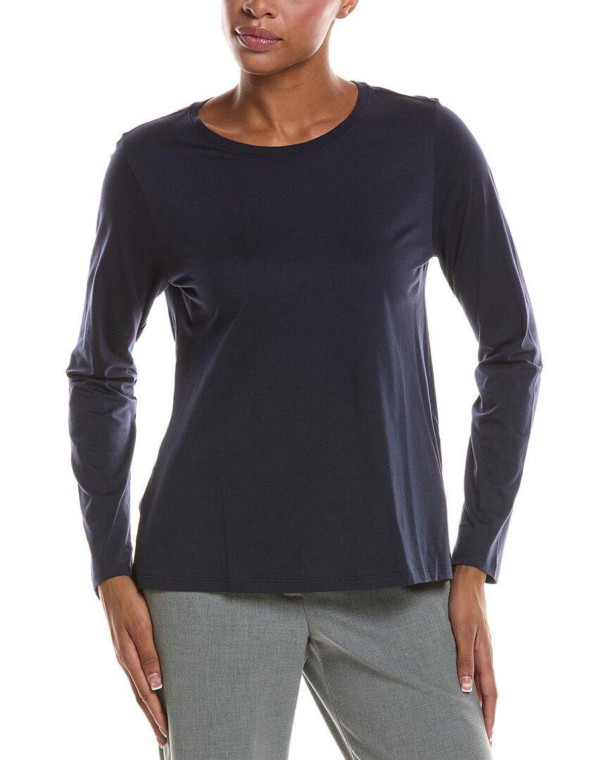 EILEEN FISHER | Womens | Round Neck T-Shirt | Blue