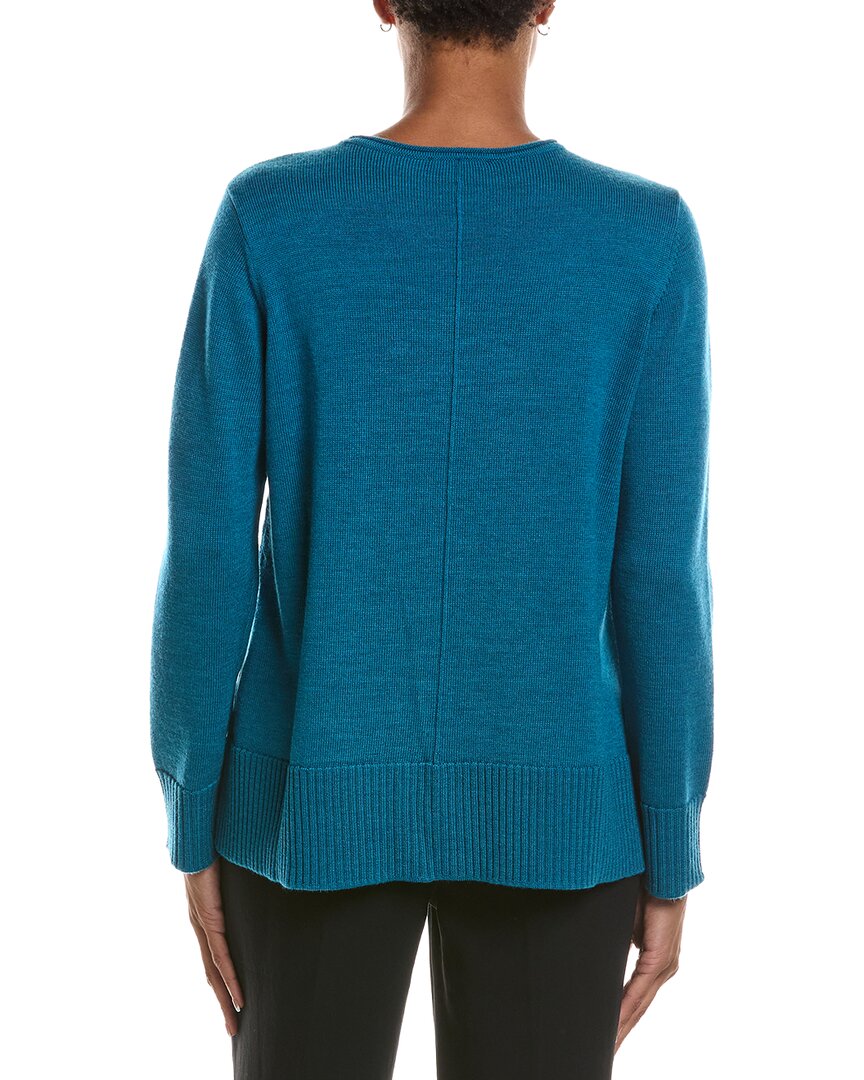 EILEEN FISHER | Womens | Crewneck Wool Sweater | Blue
