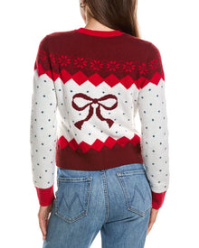 Rowing Blazers | Womens | Holiday Fairisle Wool & Cashmere-Blend Cardigan | Red