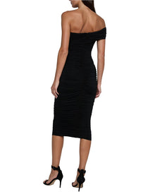 L'AGENCE | Womens | Cheryl Midi Dress | Black