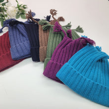 Kids | Chunky Hat with Tassles | Vineyard