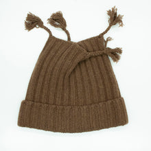 Kids | Chunky Hat with Tassles | Walnut