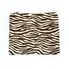 Unisex | Travel Cosmetic Bag In Haircalf | Zebra