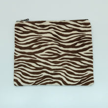 Unisex | Travel Cosmetic Bag In Haircalf | Zebra