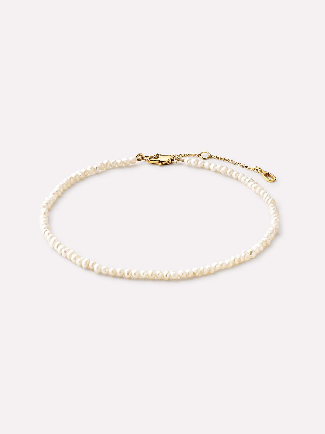 14K Gold Plated Freshwater Pearls Summer Sea Beach Anklet Chain Anklets For Women Ana Luisa Crew Milly