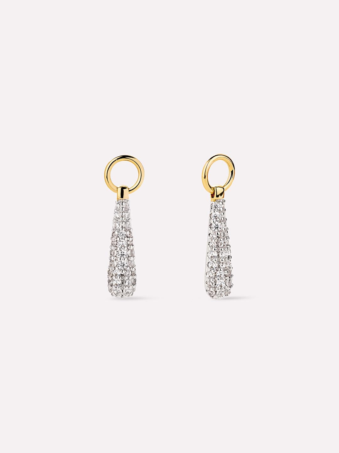 14K Gold Rhodium Plated Cubic Zirconia Water Droplets Earring Charms For Women Ana Luisa Micropave Drop Charms