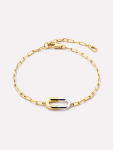 Blake Charm Bracelet | 14K Gold on Brass/Rhodium on Brass