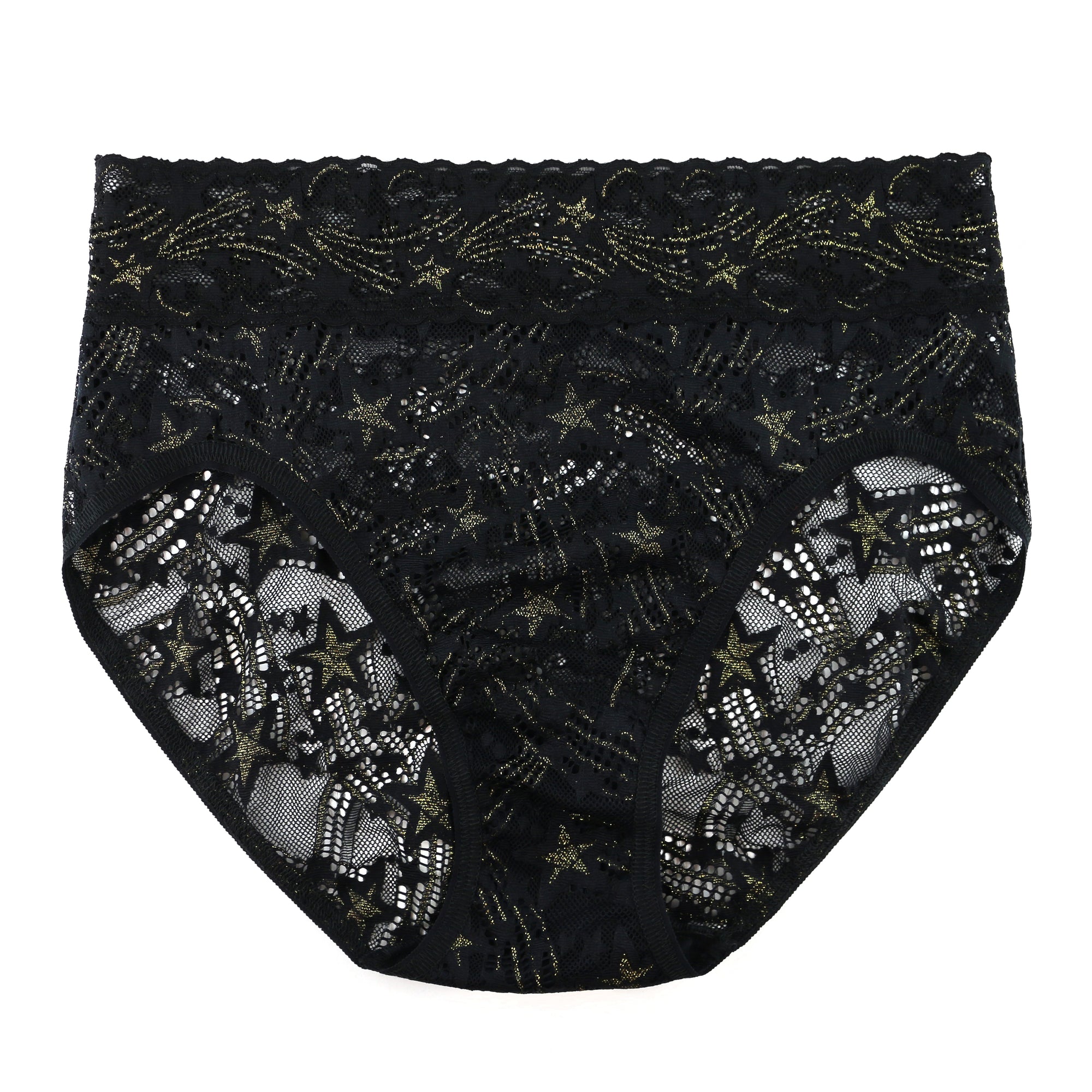 Night Fever French Brief | Black/Gold