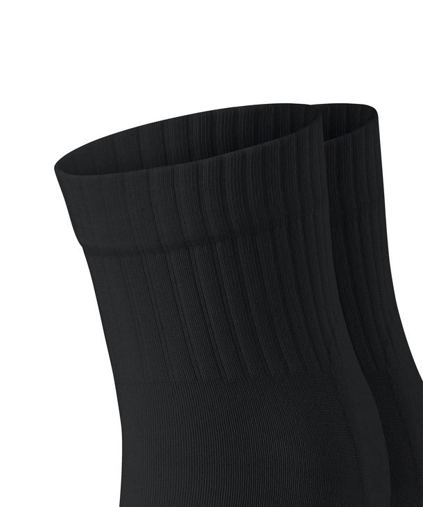 Unisex | Run Rib 2-Bundle Short Socks | Black