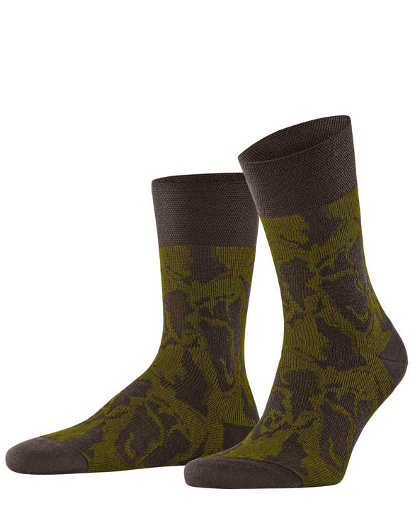 Mens | Sensitive Tree Side Socks | Bison
