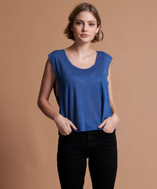 Farrah Tee | Indigo