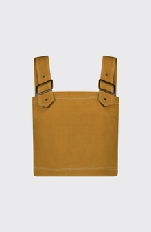 Stretch Denim Square Neck Top | Ochre