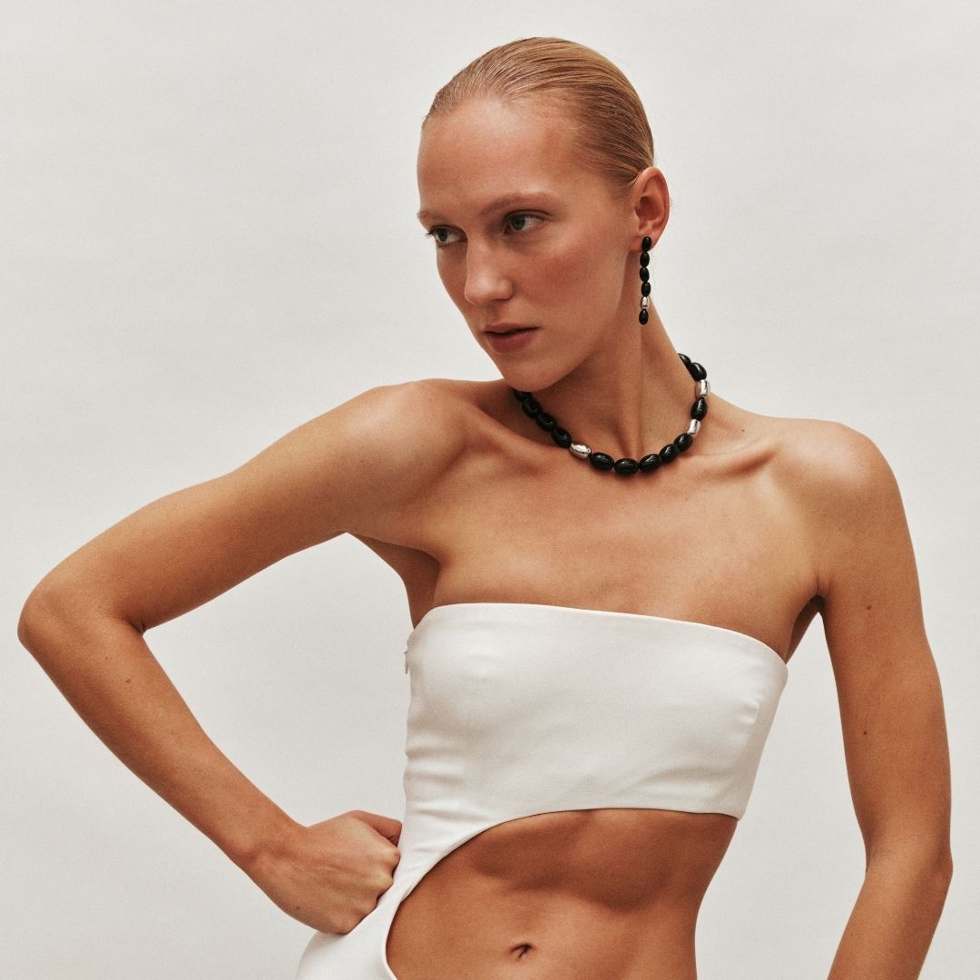 Clementine Necklace | Silver PVD Plated Stainless Steel