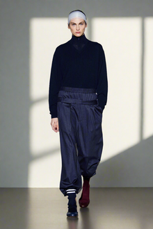 TIBI Pinstripe Double Waist Pants