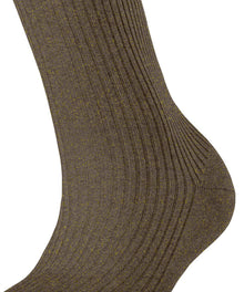 Womens | Shiny Rib Socks | Terra