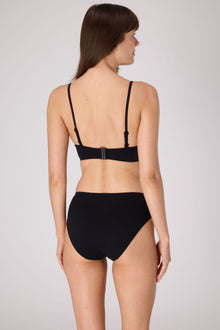Essential High Waist Bikini Bottom | Black