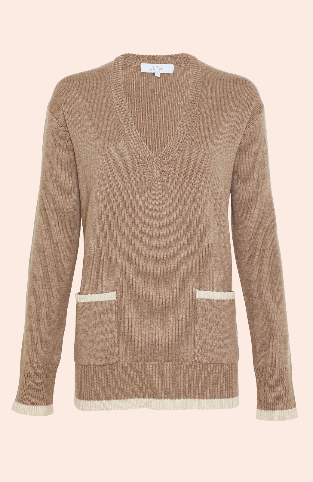 V-Neck Sweater | Mink