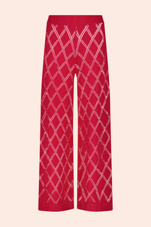 Pointelle Knit Pant | Cherry