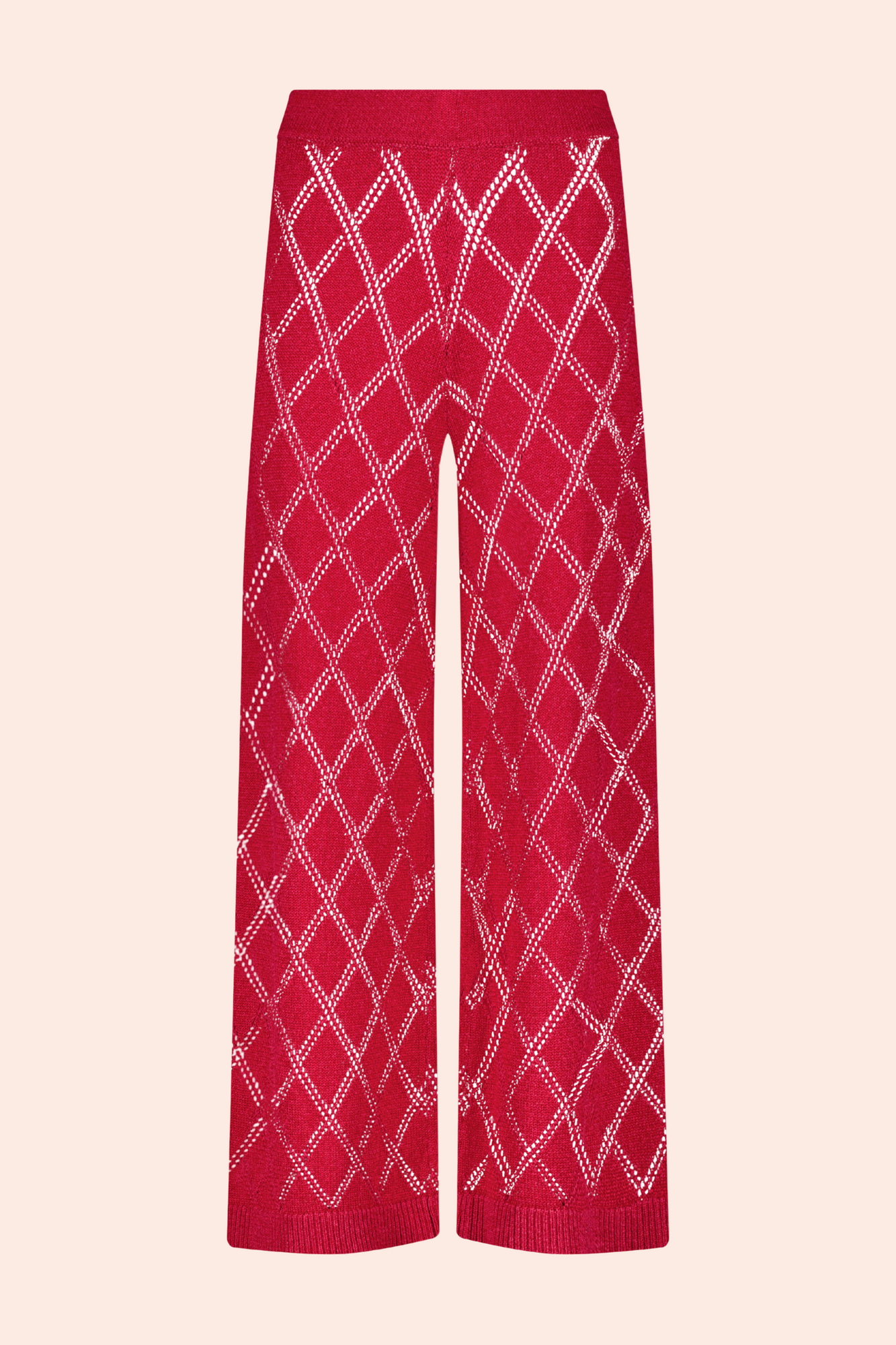 Pointelle Knit Pant | Cherry