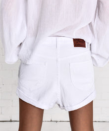 Lovers Denim Shorts | Luxe White