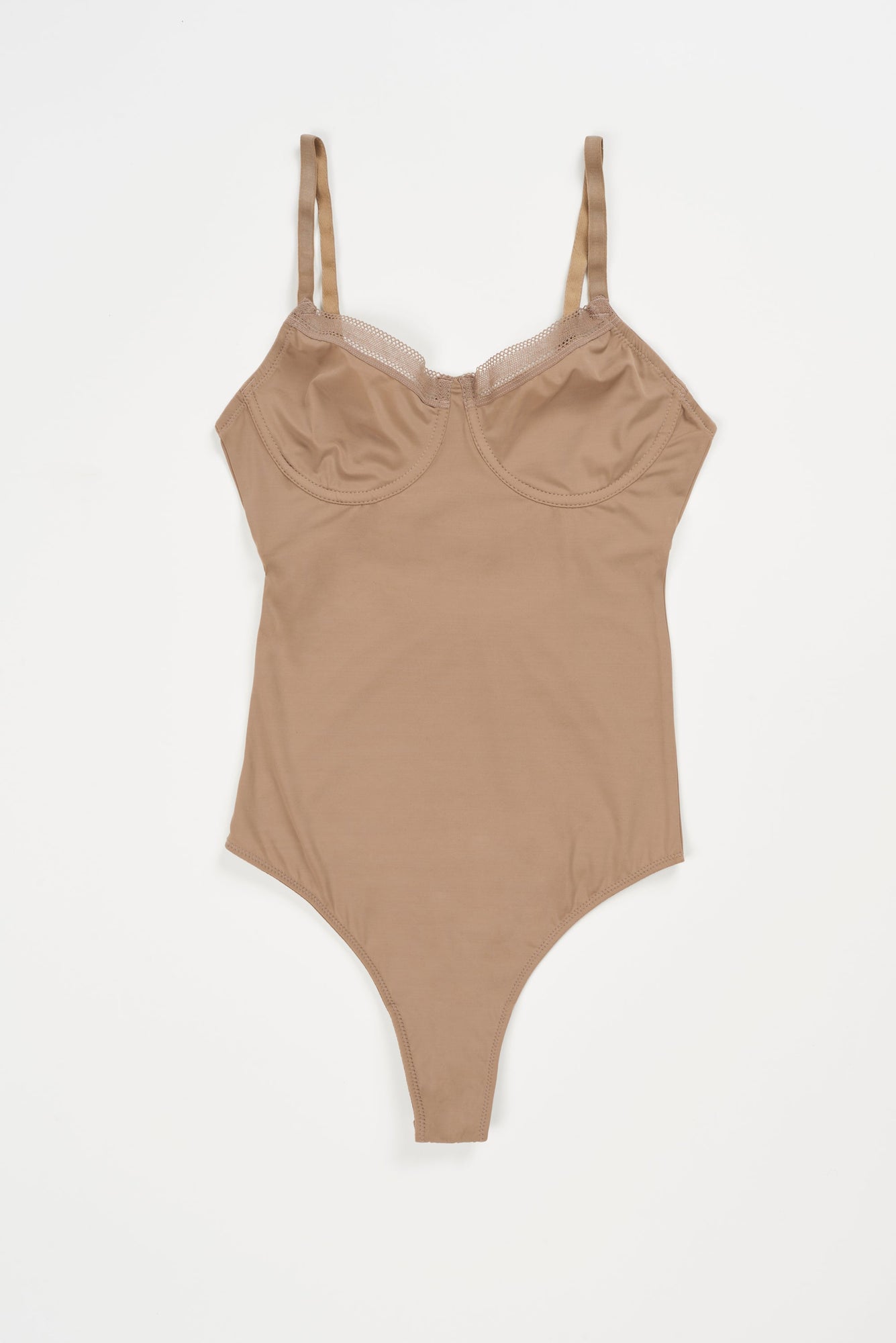 Nano Underwired Bodysuit | Taupe