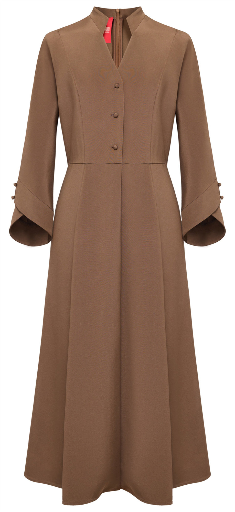 Silk Dress | Brown