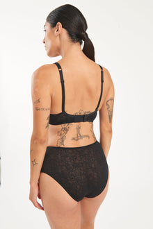 Eden High Waist Brief | Black