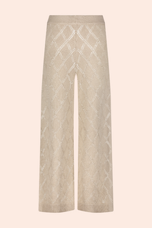 Pointelle Knit Pant | Sand