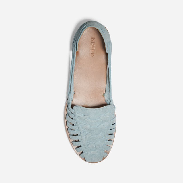 Womens | Huarache Sandal | Dusty Blue Suede